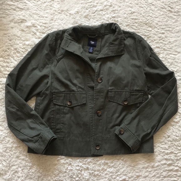 GAP Jackets & Blazers - Gap Army Green Jacket Size Small